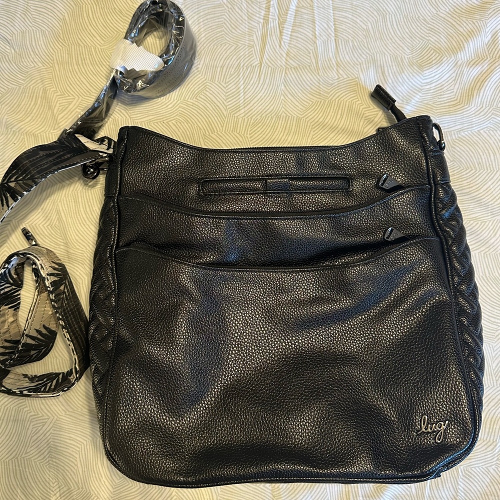 Lug Vegan Leather Cable Car Crossbody Bag